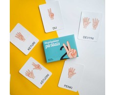 Lietuvos Kurejai Lavinamųjų kortelių rinkinys „Skaičiuokime pirštais“