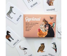 Lietuvos Kurejai Lavinamųjų kortelių rinkinys "Gyvūnai"