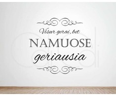 Lietuvos Kurejai Lipdukas „Visur gerai, bet namuose geriausia“ - DIDELIS