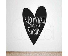 Lietuvos Kurejai Sienos lipdukas "Namai ten kur širdis"