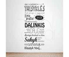 Lietuvos Kurejai Sienos lipdukas "Vaikų kambario taisyklės" - didesnis