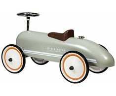 Little Dutch Metalinis RETRO paspiriamas automobilis Alyvuogė