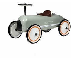 Little Dutch Metalinis RETRO paspiriamas automobilis Alyvuogė
