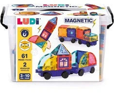 LUDI magnetinis konstruktorius su ratais