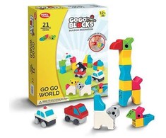 People Blocks Magnetinis konstruktorius „GO GO WORLD”, 21vnt