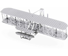Metal Earth Metalinis 3D konstruktorius Brolių Raitų Lėktuvas "Wright Brothers Airplane"