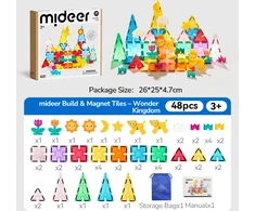 Mideer 2in1 magnetinis konstruktorius – 48 dalys