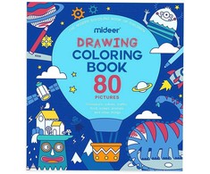 Mideer Didelė spalvinimo knyga Mėlyna