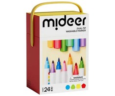 Mideer Dvipusiai nuplaunami flomasteriai 24vnt
