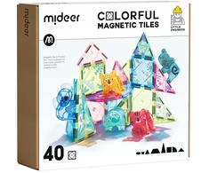 Mideer magnetinis konstruktorius „Džiunglių gyvūnai“ – 40 dalių
