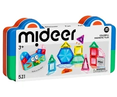 Mideer MINI magnetinis konstruktorius metalinėje dėžutėje „Geometrija“ – 51 dalis