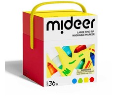 Mideer Nuplaunami flomasteriai 36vnt