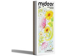 Mideer Spalvinimo akvarele knygelė Drugeliai ir gėlės