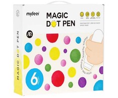 Mideer Taškiniai flomasteriai išplaunami 6 spalvos