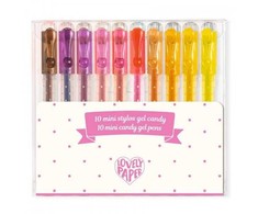 Djeco Mini geliniai rašikliai - Saldūs tonai (10 vnt.) ( DD03786 )