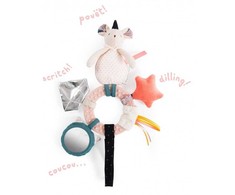 Moulin Roty Barškutis - pakabinamas veiklos ratukas "Pelytė"