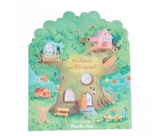 Moulin Roty Spalvinimo knygelė „Mano namas“ su lipdukais