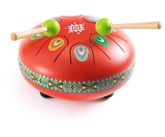 Djeco Animambo Muzikinis instrumentas - Raudonas metalinis būgnas (8 natos)