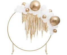 PartyDeco Apvalus fono stovas, auksinis, 2m