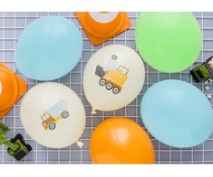 Party Deco PartyDeco Balionų rinkinys Statybos, 6vnt