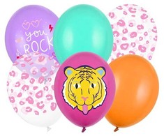 PartyDeco Balionų rinkinys "You Rock", 6vnt