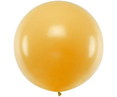 PartyDeco Didelis apvalus balionas 1m, auksinis
