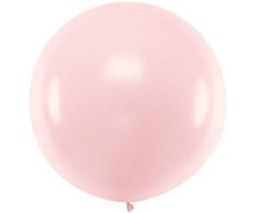 PartyDeco Didelis apvalus balionas 1m, pastelinis rausvas