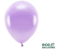 PartyDeco Ekologiški balionai "Metalik levandų" 10vnt