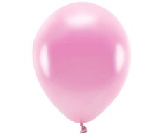 PartyDeco Ekologiški balionai "Metalik rožiniai" 10vnt