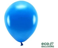 PartyDeco Ekologiški balionai "Metalik tamsiai mėlyni" 10vnt