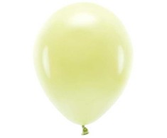 PartyDeco Ekologiški balionai "Pasteliniai gelsvi", 10vnt