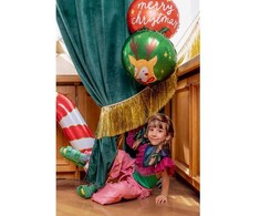 PartyDeco Folinis balionas kalėdinis Elnias