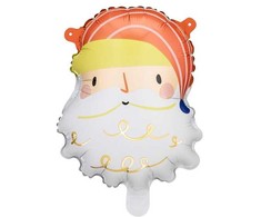 PartyDeco Folinis balionas Kalėdų senis 5vnt 26x31 cm
