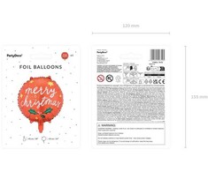 Party Deco PartyDeco Folinis balionas Merry Christmas