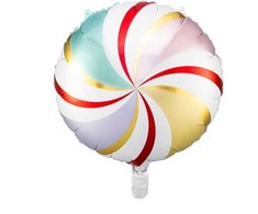 PartyDeco Folinis balionas "Saldainis" margas, 35cm