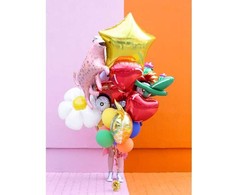 Party Deco PartyDeco Folinis balionas "Žvaigždė" 70cm auksinis