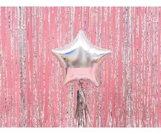 Party Deco PartyDeco Folinis balionas Žvaigždė, mirguliuojanti 48 cm