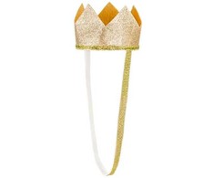 PartyDeco Karūnėlė auksinė 8,5cm