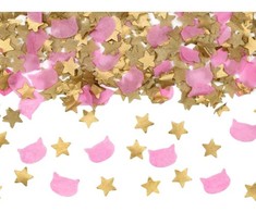PartyDeco Konfeti patranka Žvaigždės ir katytės 20cm