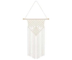 PartyDeco Macrame dekoracija, balta 30x49cm