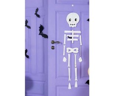 PartyDeco Pakabinama popierinė deoracija, Skeletas 110cm