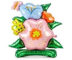 PartyDeco Pastatomas folinis balionas Gėlės, 86 x 80,5 cm