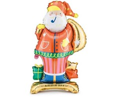 PartyDeco Pastatomas folinis balionas Kalėdų senelis