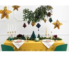 PartyDeco Popierinė dekoracija kreminis Žibintas