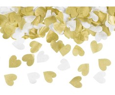 PartyDeco Rankinė konfeti "Auksinės širdelės", 35cm