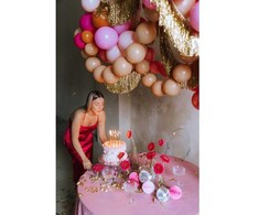 PartyDeco Rišami balionai 33cm, kūnos spalvos nude