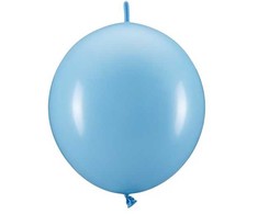 PartyDeco Rišami balionai 33cm, melsvi