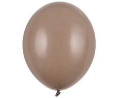 PartyDeco Stiprūs balionai Kapučino 30 cm, 50vnt