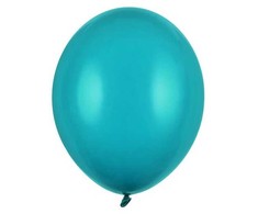 PartyDeco Stiprūs balionai Lagūnos mėlyna 30 cm, 50vnt