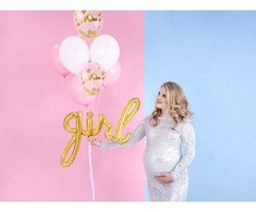 PartyDeco Stiprūs balionai Rausvi "Baby Rožinė" 30 cm, 50vnt
